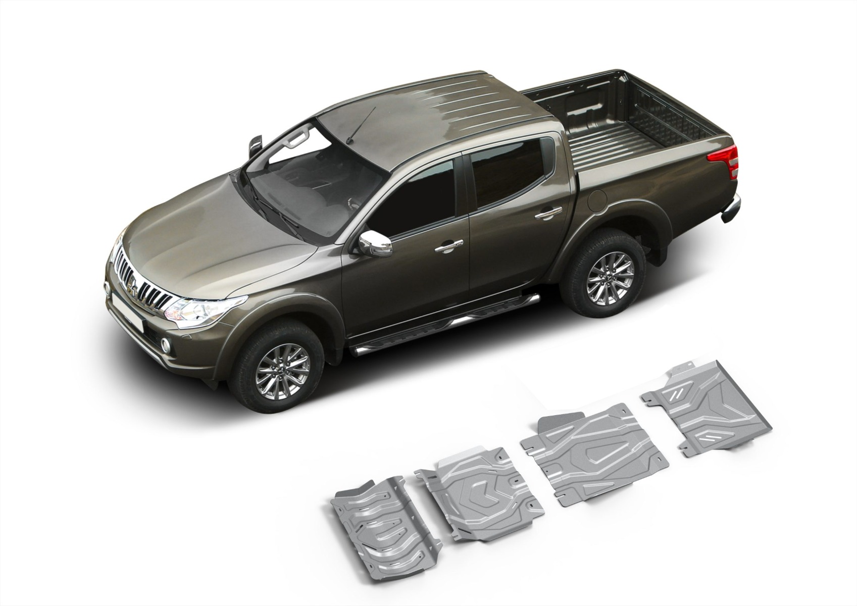 RIVAL Skidplate Set Mitsubishi L200 (2015-) 6mm aluminium